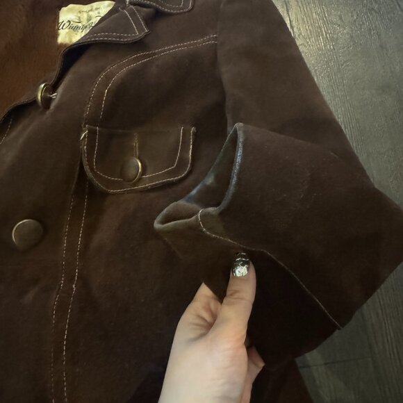 VINTAGE SUEDE JACKET WITH REMOVABLE LINING MADE IN CANADA XS/S - Picture 6 of 15